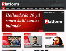 Tablet Screenshot of platformdergisi.com